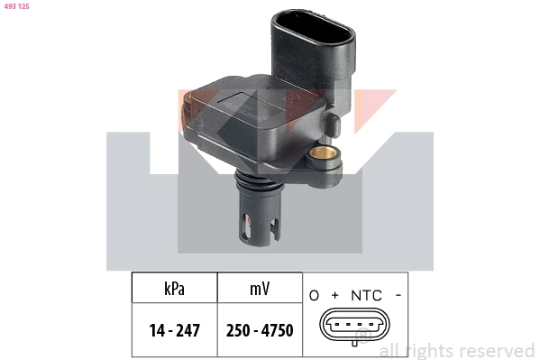 Air Pressure Sensor, altitude adaption (493 125)