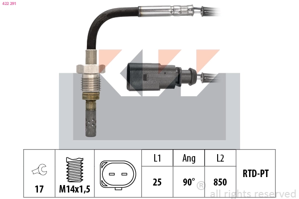 Sensor, exhaust gas temperature (422 291)