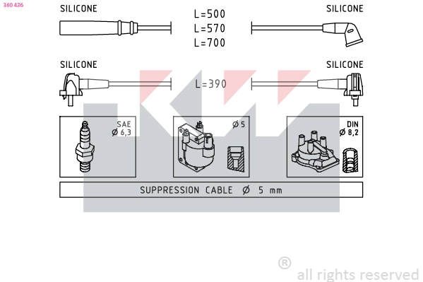 Ignition Cable Kit (360 436)