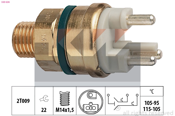 Temperature Switch, radiator fan (550 636)