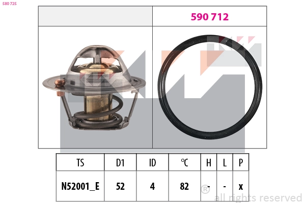 Thermostat, coolant (580 725)