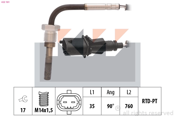 Sensor, exhaust gas temperature (422 161)
