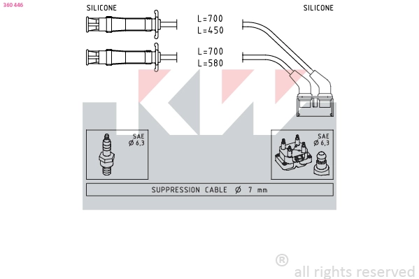 Ignition Cable Kit (360 446)