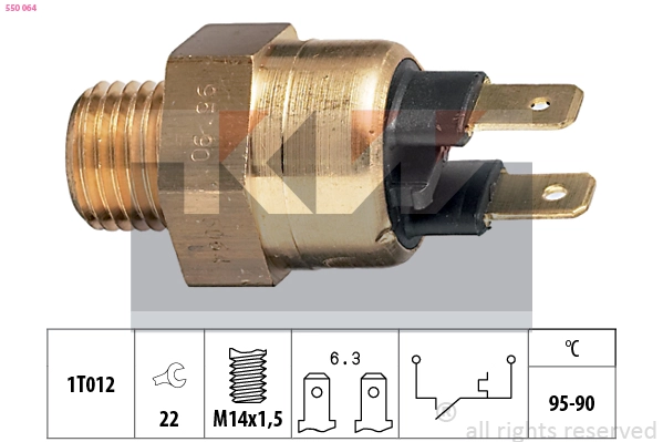 Temperature Switch, radiator fan (550 064)