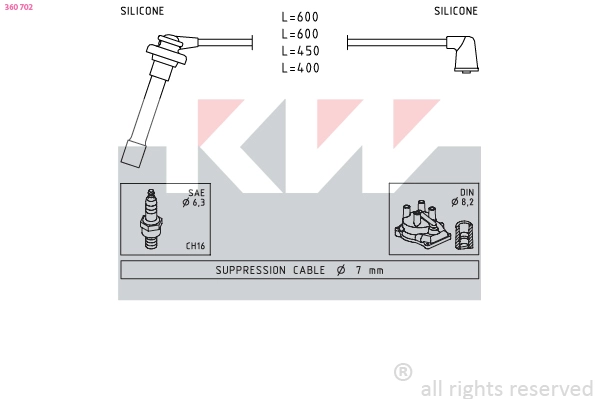 Ignition Cable Kit (360 702)