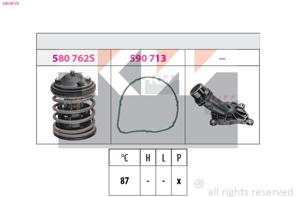 Thermostat, coolant (580 851K)