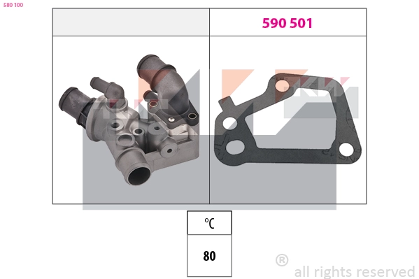 Thermostat, coolant (580 100)