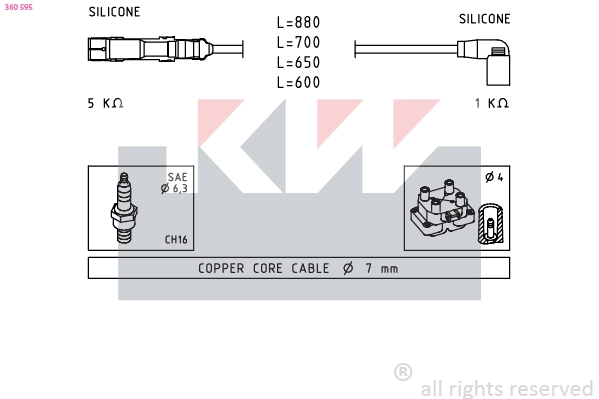 Ignition Cable Kit (360 595)