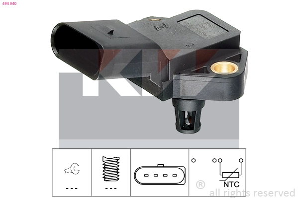 Sensor, intake air temperature (494 040)