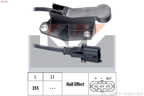 Sensor, camshaft position (453 317)