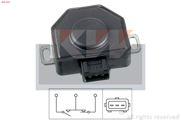 Sensor, throttle position (495 032)