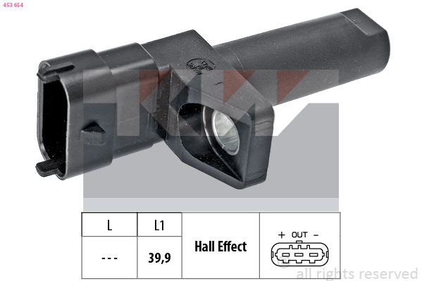 Sensor, crankshaft pulse (453 654)