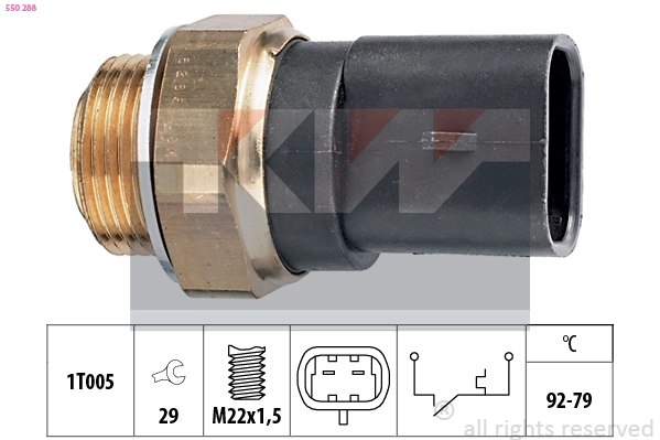 Temperature Switch, radiator fan (550 288)