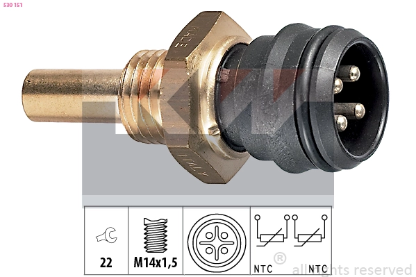 Sensor, coolant temperature (530 151)