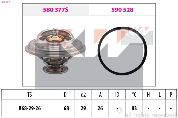 Thermostat, coolant (580 377)