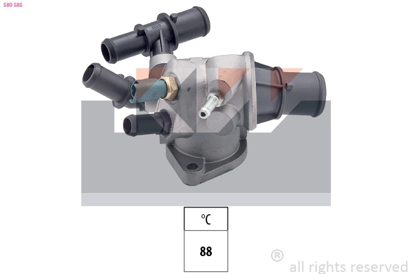 Thermostat, coolant (580 585)