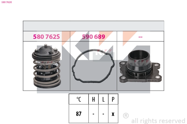 Thermostat, coolant (580 762K)