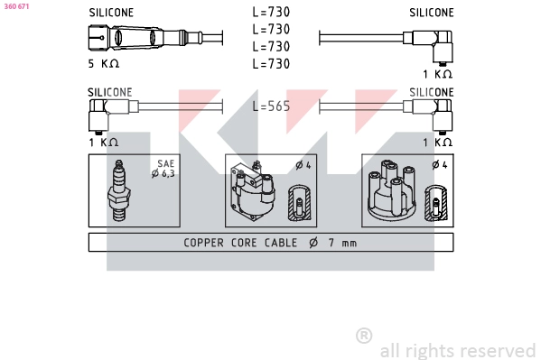 Ignition Cable Kit (360 671)