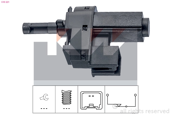 Switch, clutch control (cruise control) (510 221)