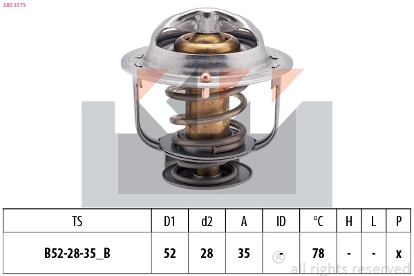 Thermostat, coolant (580 317S)