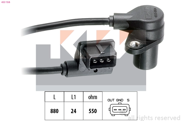 Sensor, crankshaft pulse (453 158)