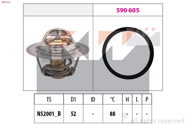 Thermostat, coolant (580 312)