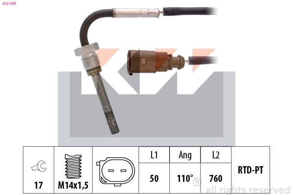 Sensor, exhaust gas temperature (422 048)
