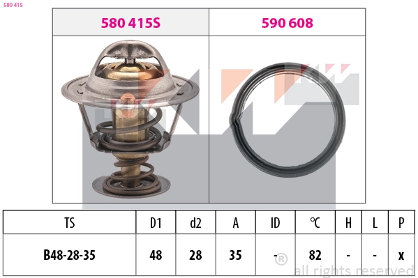 Thermostat, coolant (580 415)