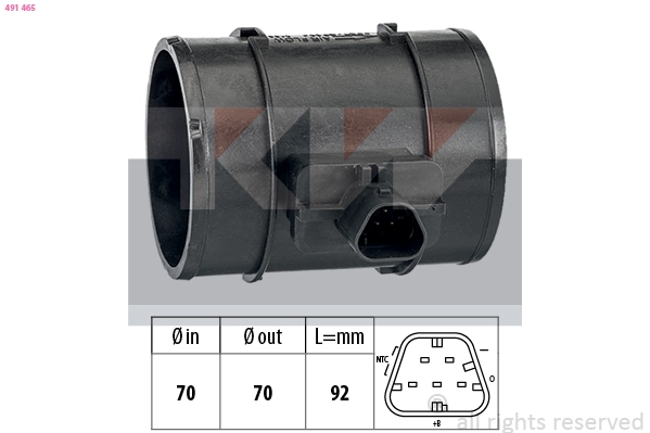 Mass Air Flow Sensor (491 465)