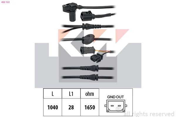 Sensor, wheel speed (462 122)
