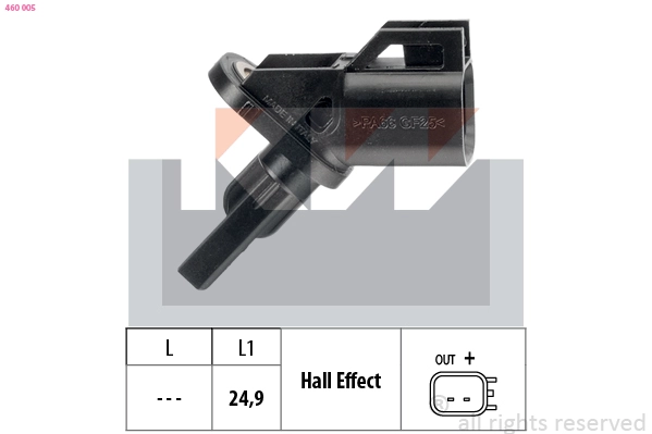 Sensor, wheel speed (460 005)