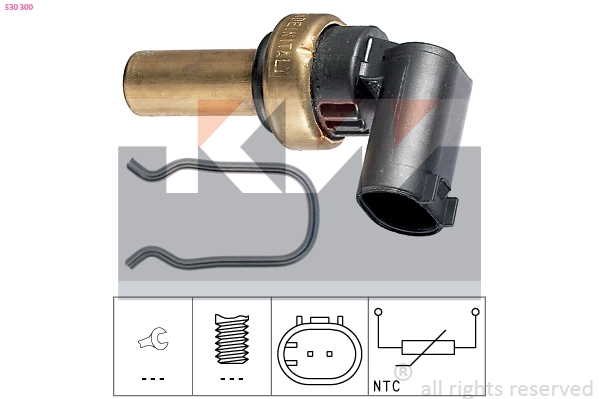 Sensor, oil temperature (530 300)