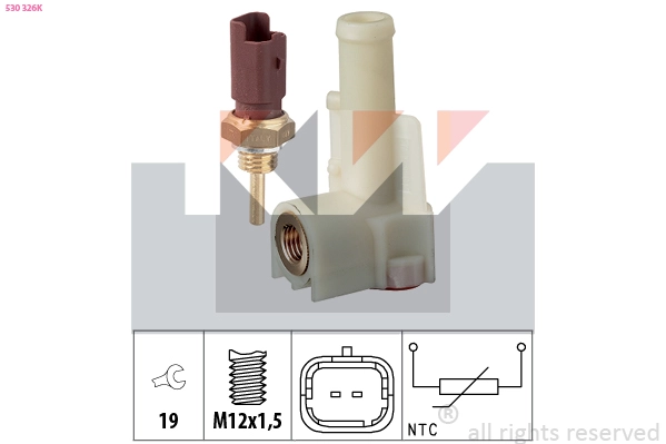 Sensor, coolant temperature (530 326K)