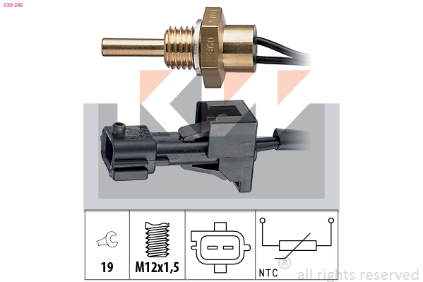 Sensor, coolant temperature (530 245)