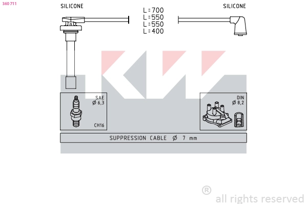 Ignition Cable Kit (360 711)