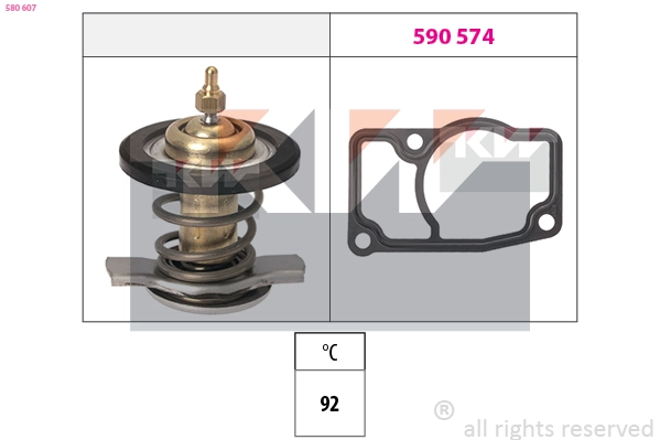 Thermostat, coolant (580 607)