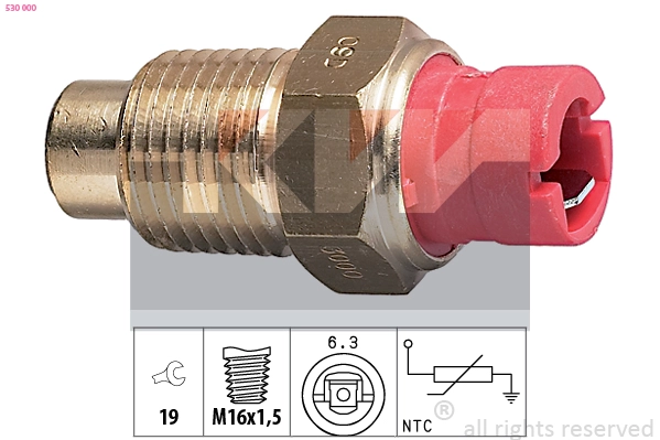 Sensor, coolant temperature (530 000)
