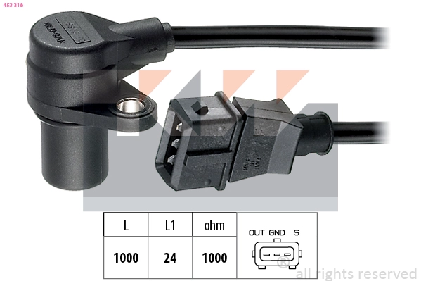 Sensor, crankshaft pulse (453 318)