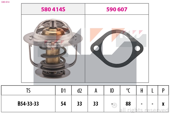 Thermostat, coolant (580 414)