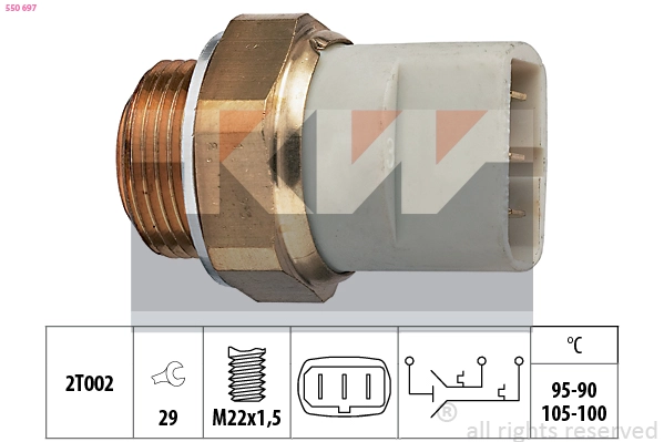 Temperature Switch, radiator fan (550 697)