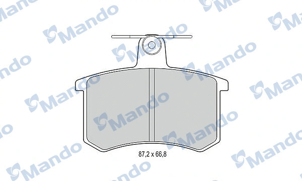 Brake Pad Set, disc brake (MBF015365)