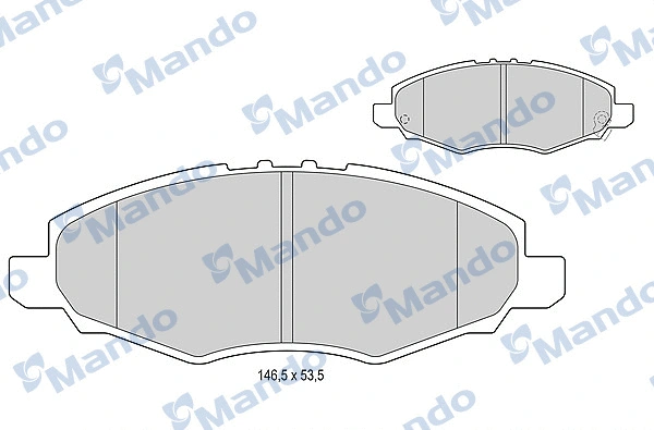 Brake Pad Set, disc brake (MBF015877)
