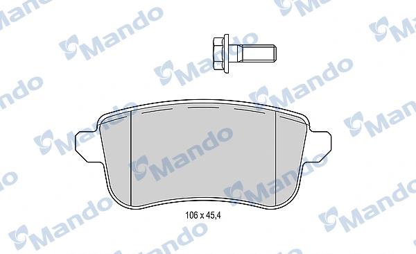 Brake Pad Set, disc brake (MBF015295)