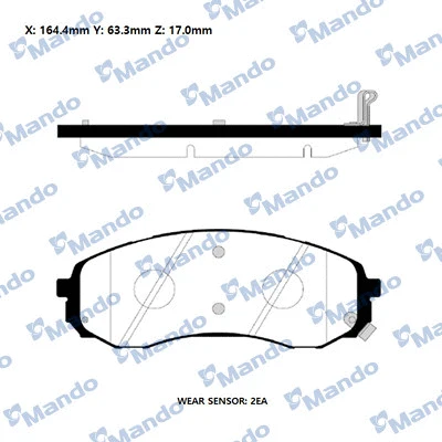 Brake Pad Set, disc brake (RMPK32NS)
