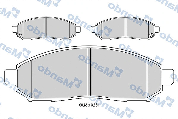 Brake Pad Set, disc brake (MBF015746)