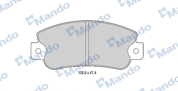 Brake Pad Set, disc brake (MBF015071)