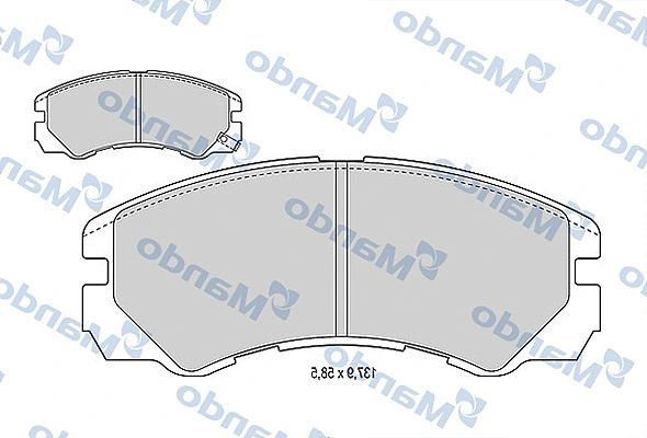 Brake Pad Set, disc brake (MBF015556)