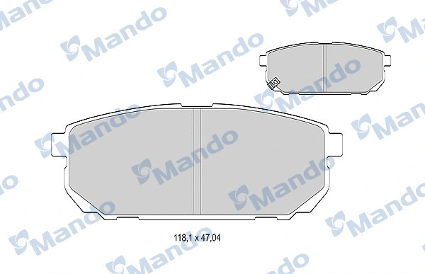 Brake Pad Set, disc brake (MBF015321)
