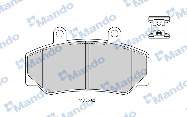 Brake Pad Set, disc brake (MBF015093)