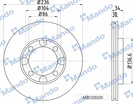 Brake Disc (MBC030100)